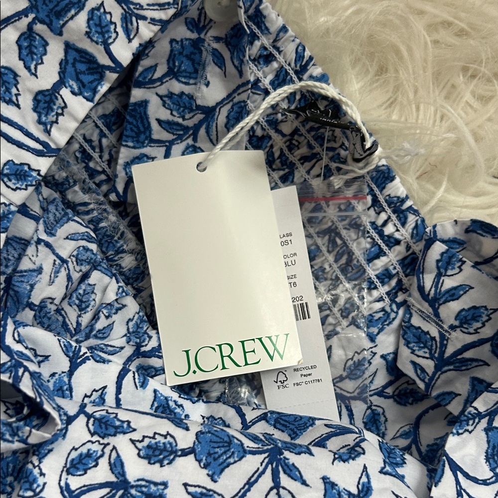 J. Crew Blue and White Paisley Maxi Dress - Picture 4 of 4